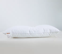 Oreillers de lit en coton 100% et fibres de polyester 100%, plumes naturelles, taille double, queen, king, 50*70cm