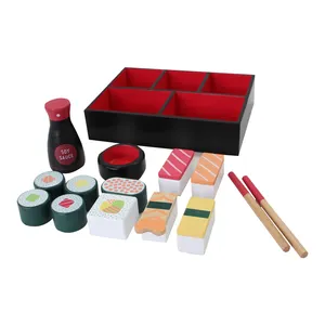 Boîte à bento japonaise Sushi Dinner Pretend Play Cutting Food Play Set pour enfants