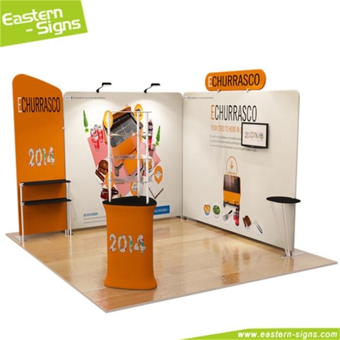 Meilleurs produits de vente tissu d'exposition cosmétique commerciale d'extrusion en aluminium stand d'exposition