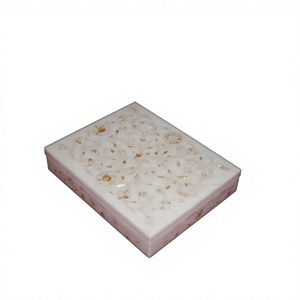 Standard High Quality Packing Best Product Marble Inlay <b>Box</b> With Mother Of Pearl <b>Floral</b> Art Use For Jewelry Storage Gift Packing - Product Image 1