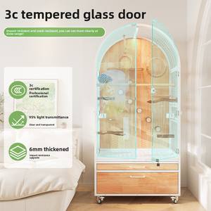 Cages et maisons pour animaux de compagnie Petit animal de compagnie Matériau durable de haute qualité Base antidérapante - Product Image 2