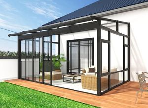 Maison-conteneur isolée résistante au gel pour jardin d'hiver canadien, salon, design moderne, taille personnalisable pour centre commercial, salon - Product Image 3