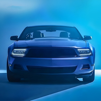 Ensemble de phares LED KGKB pour Ford Mustang 2005-2009, lentille de projecteur dynamique de haute qualité, clignotant séquentiel, plug and play