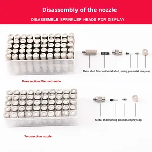 หัวฉีดพ่นละอองทองแดงทองเหลืองแรงดันสูง ใช้พลังน้ำ สำหรับเครื่องจักรสิ่งทอ เพิ่มความชื้นในโรงเรือน พ่นยาในฟาร์ม ระบบทำความเย็น - Product Image 3