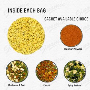 SINOMIE Factory Korean <span class=keywords><strong>Jja</strong></span> Jiang Ramen Fideos de salsa frita Fideos coreanos Ramen Buldak - Product Image 2