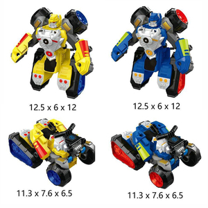 Motocicleta Transformar <span class=keywords><strong>Robot</strong></span> Juguete 2 EN 1 Cambiable Coche <span class=keywords><strong>Robot</strong></span> DIY Coche Deformación <span class=keywords><strong>Robot</strong></span> - Product Image 6