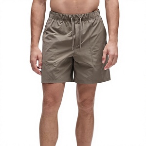 Pantalones Cortos Deportivos de Secado Rápido con Estampado de Flamencos para Hombre, Cintura Media, Cordón Ajustable, Logotipo Frontal, Estilo Casual, Tejido Ligero - Product Image 1