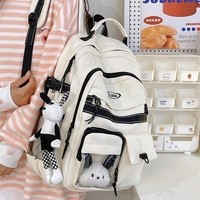 Mochila Simple Impermeable Unisex para Estudiantes de Secundaria y Universidad, Diseño Moderno y Original, Gran Capacidad, Transpirable, de Nailon