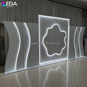 โรงงาน LEDA รับจัดงานแต่งงาน งานอีเว้นท์ งานปาร์ตี้ ฉากหลังสีขาวขนาดใหญ่ ฉากอะคริลิคถอดประกอบได้ พร้อมไฟ LED - Product Image 4