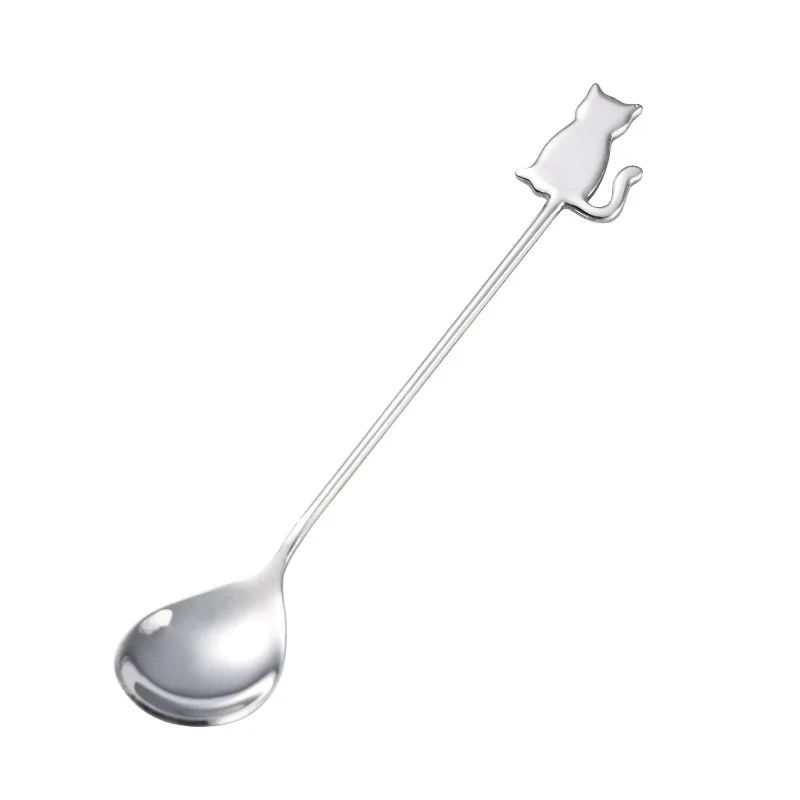 Silver cat spoon A