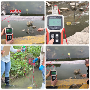 Portable Handheld Battery Operated <strong>Flow</strong> Meter Measures River Water's <strong>Level</strong>/<strong>Flow</strong>/Velocity <strong>Indicators</strong> Wide Range Automatic OEM - Product Image 4