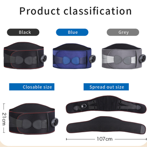 Ceinture chauffante électrique utilisée pour la thermothérapie du bas du dos pour soulager la douleur, traiter l'inflammation des articulations lombaires, les entorses et les raideurs - Product Image 6