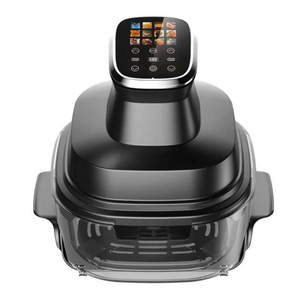 Nouvelle <span class=keywords><strong>Friteuse</strong></span> à Air Chaud Moderne en Verre 1500W, Moins de Graisse, Saine, Sans Huile, Écran Tactile, 12 Préréglages de Cuisson, Panier Antiadhésif, Pour la Maison - Product Image 4