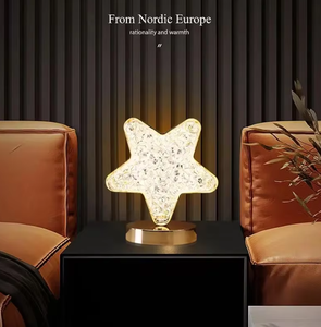 Model 004 Moon-shaped LED Modern Night Light Gold USB Recharge 2W Touch Dimming Three Color <strong>Changing</strong> Night Lights/<strong>Table</strong> Lamp - Product Image 2