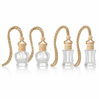 Bouteille diffuseur de parfum pour voiture, flacon vide en verre pour huiles essentielles, accessoires auto, pendentif de voiture, flacon séparé