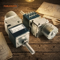Potentiomètre audio motorisé rotatif MAPT0245R-A50K ALPS avec technologie à film de carbone, tolérance de 5 % pour amplificateur, arbre rond