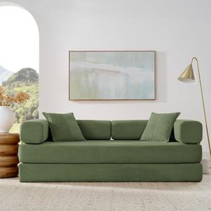 Boneless Couch Folding Floor Sofa <strong>Bed</strong> <strong>King</strong> <strong>Size</strong> With Fixed-Shape Frame for Living Room - Product Image 1
