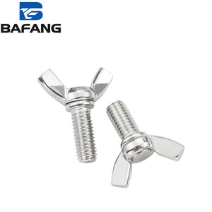 304 나비 나사 스테인레스 스틸 나비 나사 나비 손 나사 볼트 DIN316 금괴 양 뿔 나사 - Product Image 1