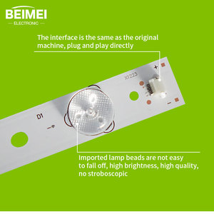 Tira de luz <span class=keywords><strong>Led</strong></span> para TV, tira de retroiluminación de TV, 2 unidades/lote, para Seewo, 7led, 3V, 2 unidades - Product Image 4