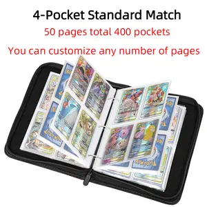 Cartão de negociação para pokemon, basquete, futebol, cartas 4 & 9, bolso, porta-cartão de visita com mangas