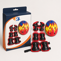 Ensemble de protection avec casque, 7 pièces, pour enfants, protections genoux, coudes, poignets, pour le skate et le cyclisme, OEM personnalisé