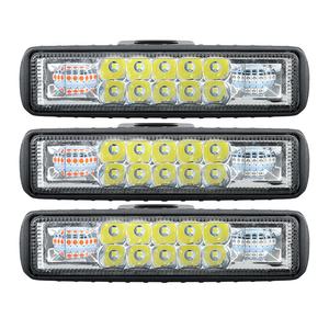 <span class=keywords><strong>Auto</strong></span> 6 pouces 30W Double Couleur Magasin Rouge Bleu Led Fog Light Work Offroad Barre Lumineuse De La Lampe - Product Image 1