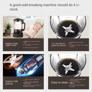 多蒙DMJ2家用自动烹饪机，加热，无需过滤，豆浆搅拌，多功能设备 - Product Image 3