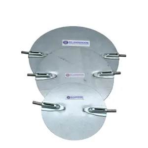 Manual Galvanized Air Damper With Accessories Of Blade Round Duct Damper in Ventilation System