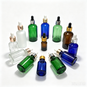 Empty Clear <b>Glass</b> Essential Oil Dropper Bottle With Gold Cap 10ml 15ml 30ml 50ml Cosmetic Sample <b>Vial</b> High Quality - Product Image 6