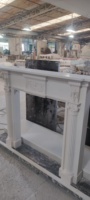 Ensemble de cheminée en pierre, fabrication directe d'usine, design personnalisé, livraison rapide