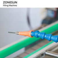 Machine de remplissage automatique de crème pour le visage ZONESUN ZS-YT4T-4PX à 4 têtes, pour cosmétiques et pâtes, avec pompe d'alimentation