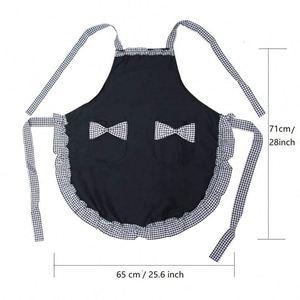 Tablier Vintage Mignon en Polyester avec Col Papillon pour Cuisine, Maison, Café, Chef, Serveuse, Matériau Coton - Product Image 4