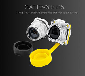 Производитель Cnlinko Ethernet RJ45 Rj45, промышленные круговые водонепроницаемые разъемы IP68 - Product Image 2