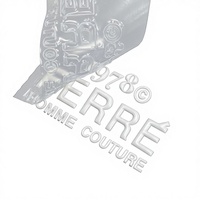 Étiquettes de vêtements carrées en TPU gaufré 3D écologiques, autocollants de transfert DTF thermocollants, patchs logo pour vêtements, sacs et chaussures