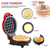 Machine à petit-déjeuner électrique multifonctionnelle, plaque antiadhésive pour gaufres, sandwichs, crêpes, pain, gâteaux, pour un usage quotidien à la maison
