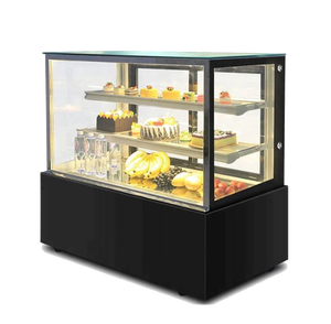 VICTORY KITCHEN Vitrina Refrigerada para Pasteles de Doble Temperatura 2-10C, Congelador para Pan y Postres, Gran Venta, Capacidad de 230/320/400/500L para Hotel - Product Image 1