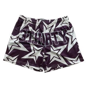 Shorts en maille à bon prix, grande taille, en polyester, vierges, décontractés, pour sublimation, avec poches et cordon de serrage - Product Image 3