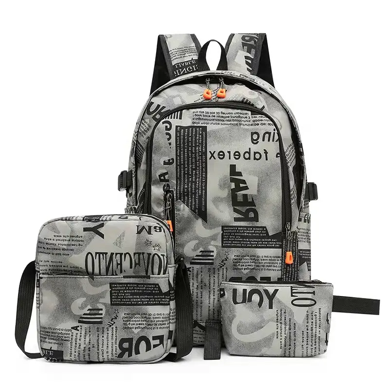 China Factory Große Kapazität Oxford Stoff Mittels chüler Bookbag Outdoor Daypack Teenage Rucksack für Werbezwecke