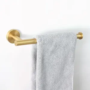 MAXERY yüksek kalite 304 paslanmaz çelik basit tarzı tek havlu Bar tutucu banyo için duvar rafı havlu demiri havlu Bar