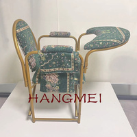 Chaise de prière musulmane pliable de luxe en métal pour mosquée, avec sac de rangement pour livre, idéale pour la liturgie religieuse
