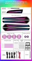 Kit d'éclairage d'ambiance ICarsin OEM X3 X4 pour BMW F25 F26 2012-2017, éclairage LED intérieur, garniture, symphonie de couleurs, accessoires