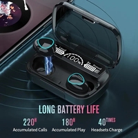 Écouteurs sans fil M10 TWS les plus populaires, avec réduction de bruit, étanches, pour le sport et les voyages, avec batterie externe