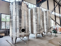 Fermenteur de machine de fabrication de vin de fruits Premium 150L avec serpentin de refroidissement et pieds réglables pour microbrasserie