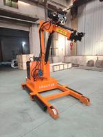 360 grue télécommande 1Ton 2Ton treuil électrique flèche hydraulique pour voiture camion Mobile télescopique Rotation moteur noyau
