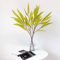 Feuilles de Fougère Dorées Artificielles en Gros, Assortiment de Feuillage à Longue Tige pour Arrangements Floraux, Décoration de Hall d'Hôtel et Restaurant, Planta