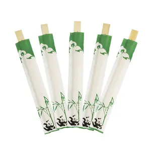 Premium Quality Bamboo Chopsticks Custom Logo Printed Hot Selling Disposable Bamboo Twins Chopsticks