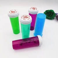 Frascos de Plástico con Tapa Reversible a Prueba de Niños para Píldoras, Hierbas y Medicamentos Recetados, 6DR, 8DR, 10DR, 13DR, 16DR, 20DR, 30DR, 40DR, 60DR, 120DR