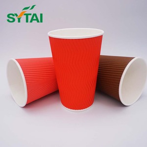 <span class=keywords><strong>Comida</strong></span> <span class=keywords><strong>para</strong></span> <span class=keywords><strong>llevar</strong></span> de papel de café de la taza de papel con tapa - Product Image 6