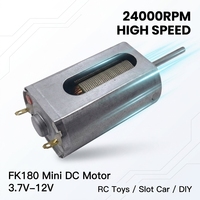 Motor DC Mini Kecepatan Tinggi FK180 3.7V-12V 24000RPM untuk Mainan Elektrik, Mobil Slot, Hobi RC, Proyek DIY, OEM