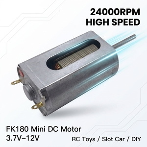 FK180 High Speed Mini DC <strong>Motor</strong> 3.7V-12V 24000RPM for Electric Toys Slot Car RC Hobby DIY <strong>Projects</strong> OEM - Product Image 1